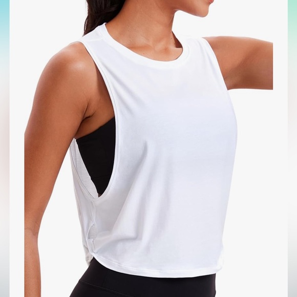Harmony‎ Balance Women's Sleeveless Cropped Cotton Top or Tank NWT size XL - Picture 1 of 7